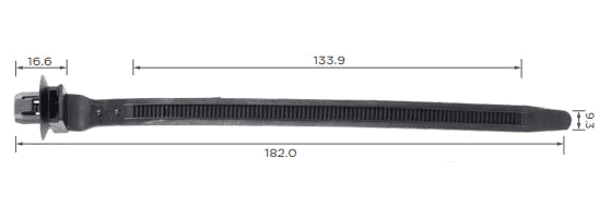 CARKLIP OVAL HEAD CLIP TIE UNI 2PK.