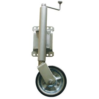 JOCKEY WHEEL 8'' W/SWING UP BRACKET