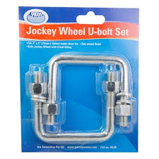 U BOLT SET 3'' 75MM JOCKEY WHEEL 2PK