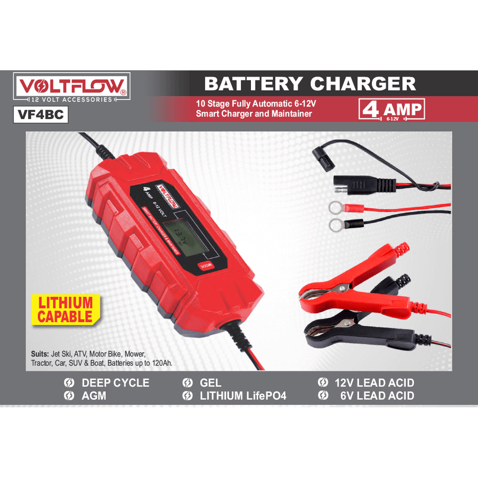 BATTERY CHARGER & MAINTAIN 4 AMP