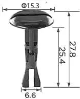CARKLIP GUARD LINER PIN 4PK.