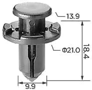 CARKLIP BUMPER RETAINER 3PK.