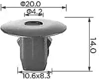 CARKLIP GUARD LINER 4PK.