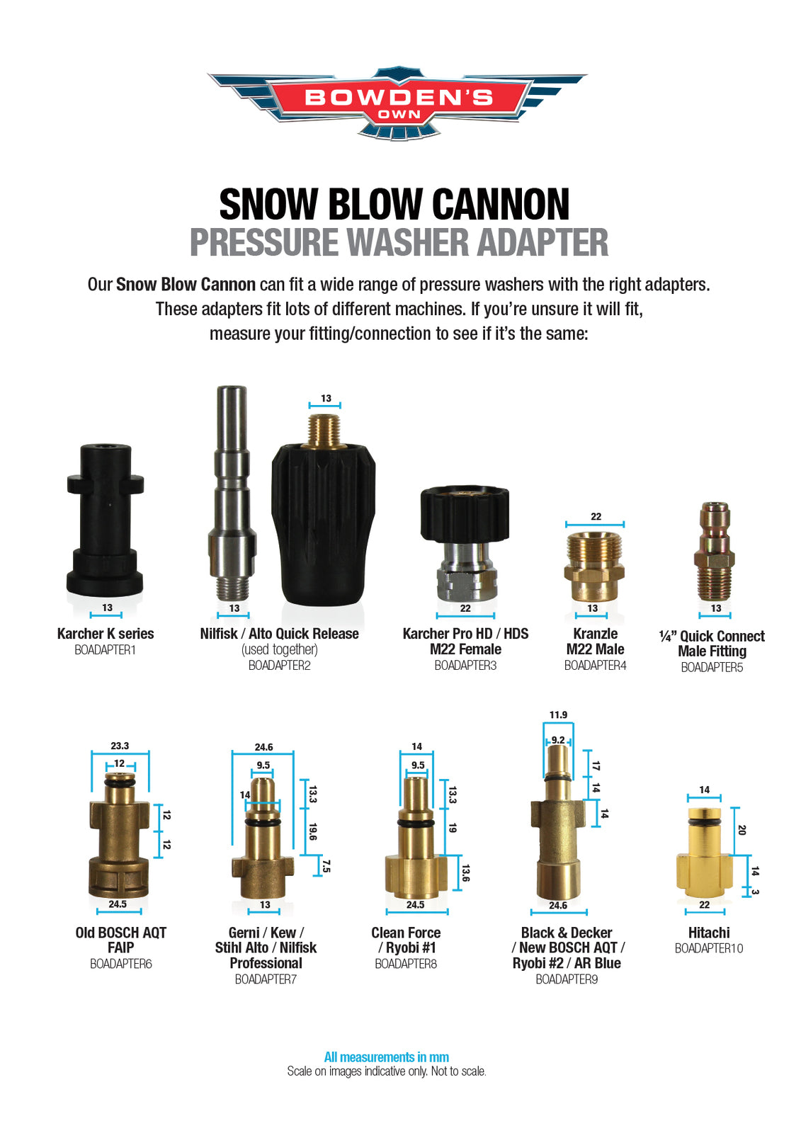 ADAPTER SNOW CANON #6 BOWDENS