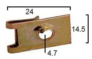 CARKLIP 14G SPEEDCLIP 4.7MM 3PK.