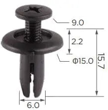 CARKLIP SMALL SCRIVET UNIVERS 5PK.