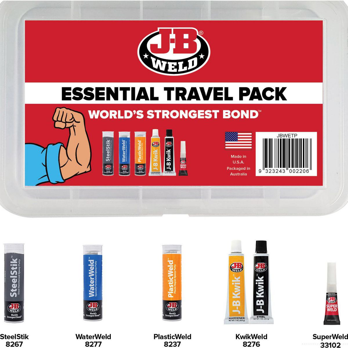 ESSENTIAL TRAVEL PACK JB WELD