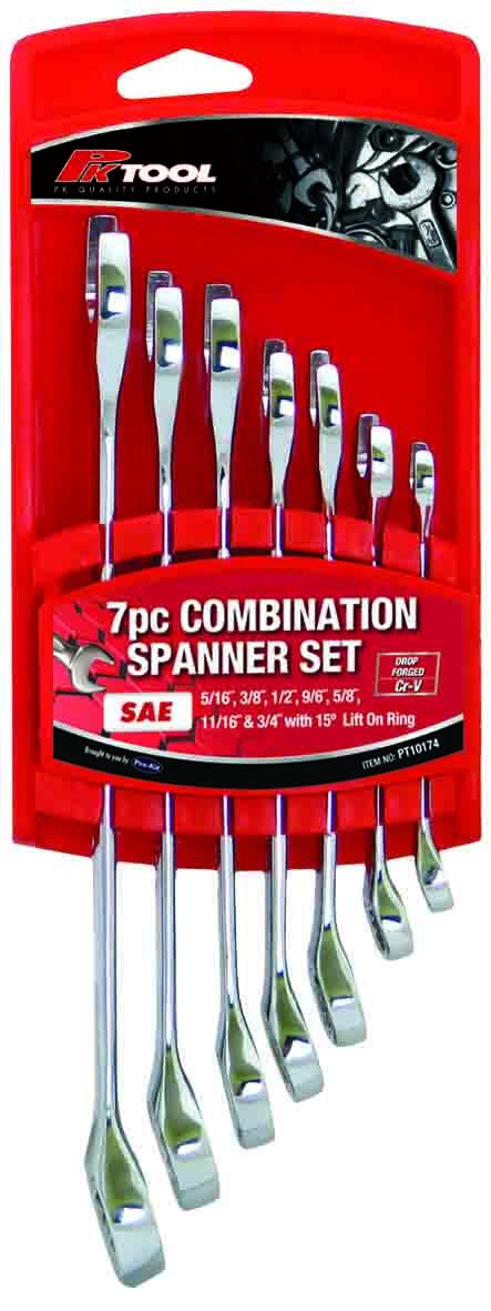 SPANNER SET SAE  7PC