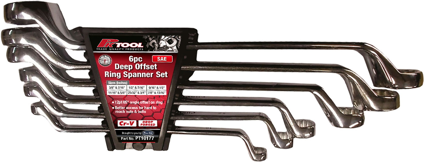 SPANNER SET - RING SPANNER 6PC