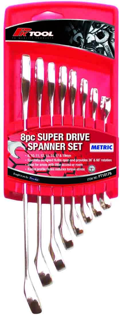 SPANNER SET - SUPER DRIVE 8PC