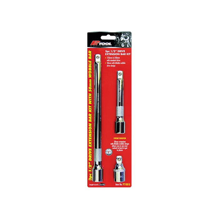 SOCKET EXT BAR SET 3PC