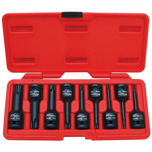 SOCKET SET IMPACT TORX BIT 9PC