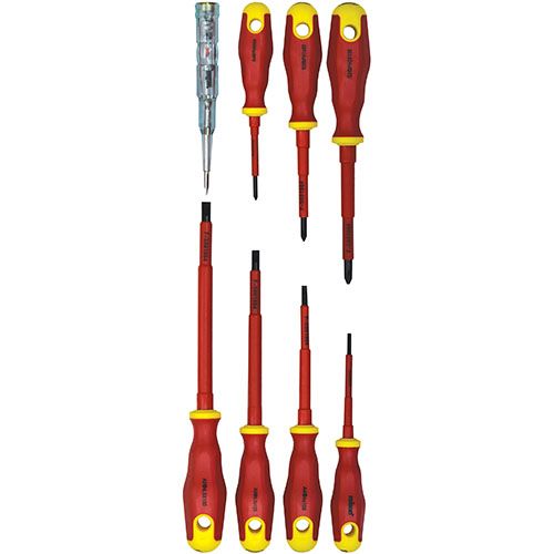 SCREWDRIVER SET 7PCE W/VOLTAGE TESTER