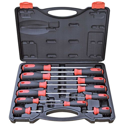 SCREWDRIVER SET 12PCE PHILLIPS & BLADE