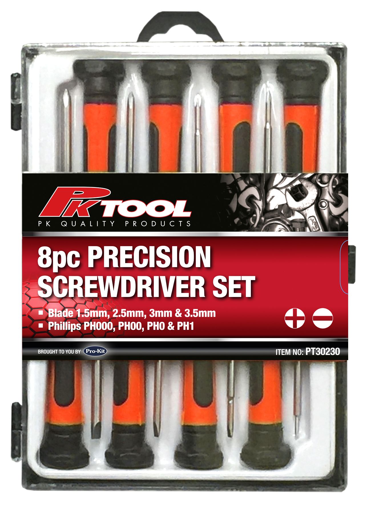 SCREWDRIVER PRECISION SET 8PC