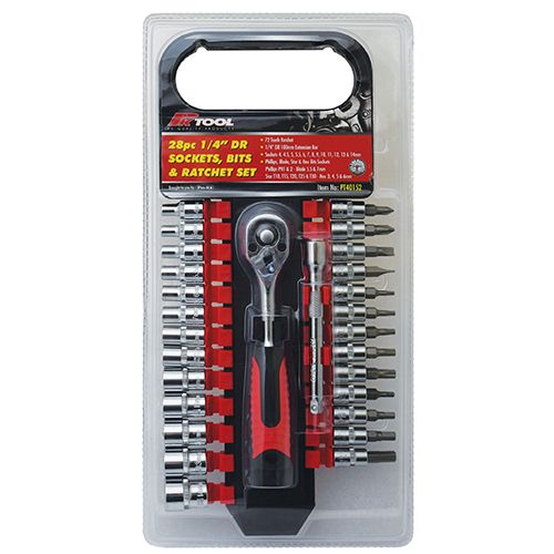 SOCKET BIT & RATCHET SET 28PC