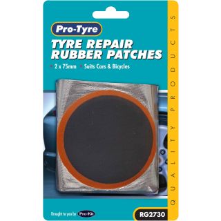 RUBBER PATCHES 2PC ROUND 100MM