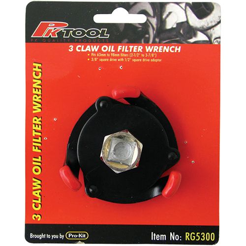 OIL FILTER WRENCH - 3 CLAW 55-95MM