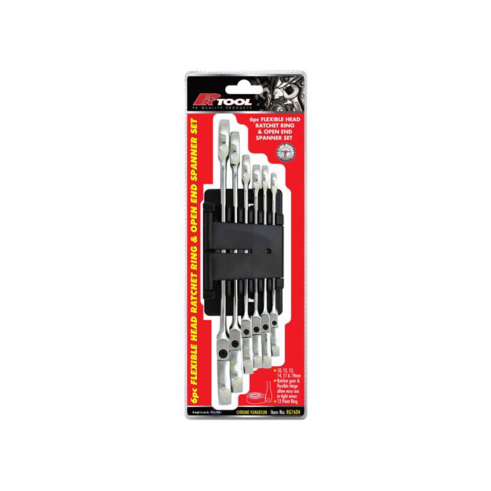 SPANNER SET RATCHET FLEX  6PC