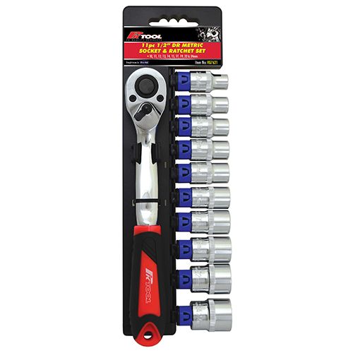 SOCKET & RATCHET SET 1/2 DRV 11PC