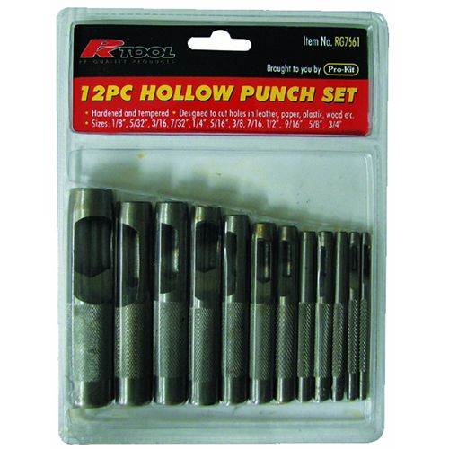 PUNCH SET HOLLOW TYPE 12PC