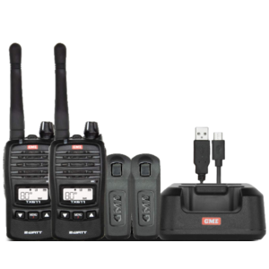 GME 2 Watt Handheld UHF Radio Twin Pack